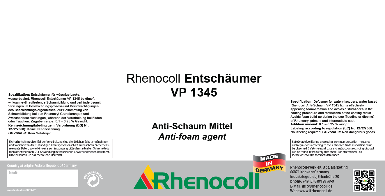 Rhenocoll Entschäumer VP 1345